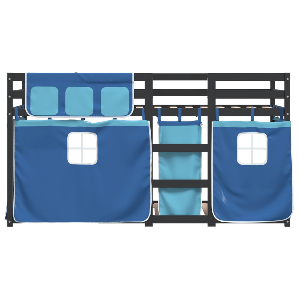 vidaXL Bunk Bed without Mattress Blue 80x200 cm Solid Wood Pine