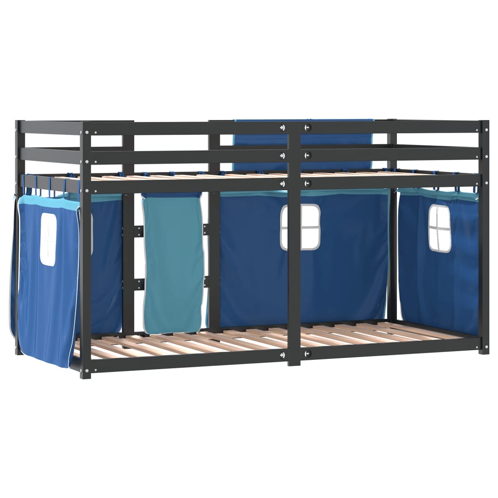 vidaXL Bunk Bed without Mattress Blue 80x200 cm Solid Wood Pine