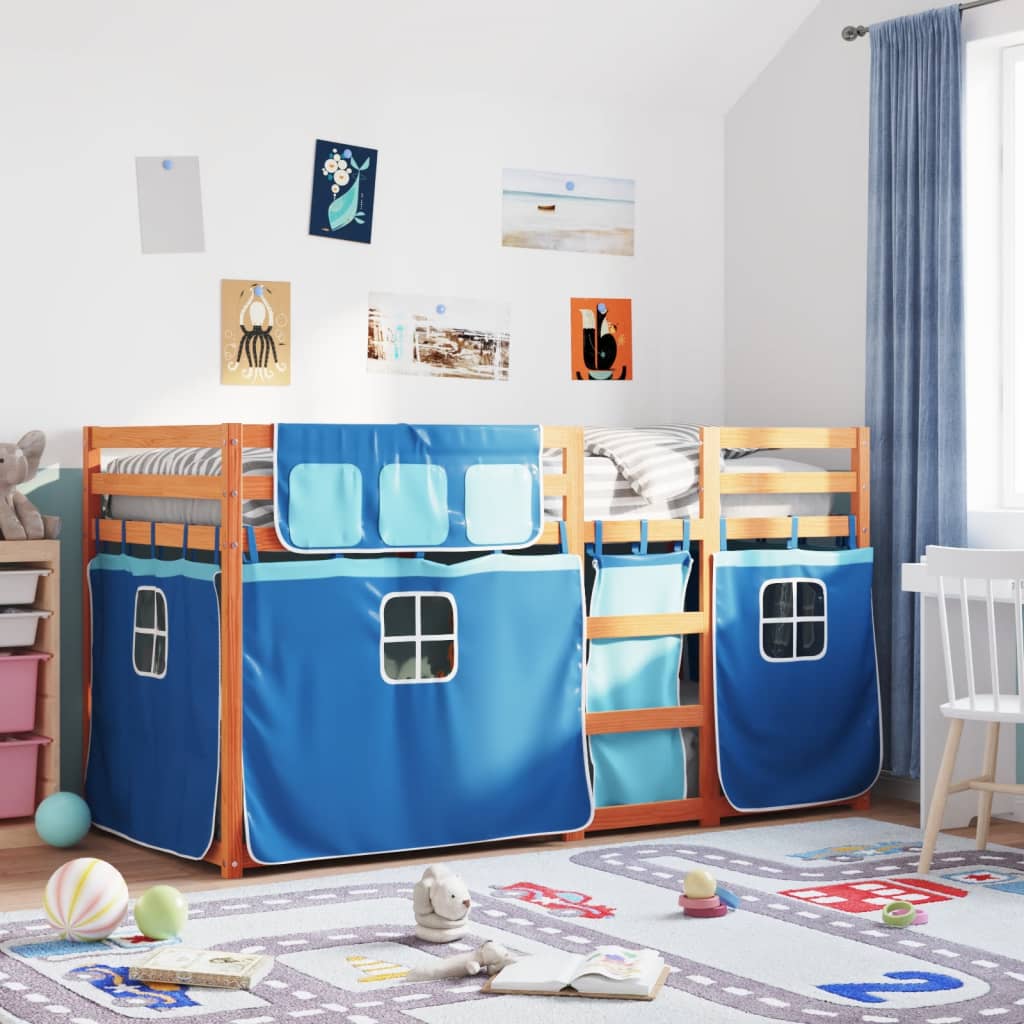 vidaXL Bunk Bed without Mattress Blue 80x200 cm Solid Wood Pine