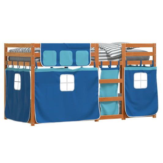 vidaXL Bunk Bed without Mattress Blue 80x200 cm Solid Wood Pine