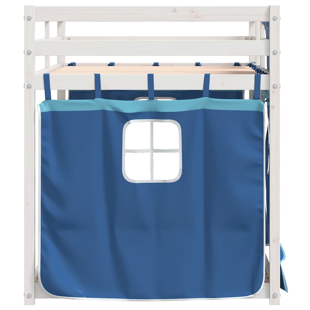 Bunk Bed without Mattress Blue 90x200 cm Solid Wood Pine