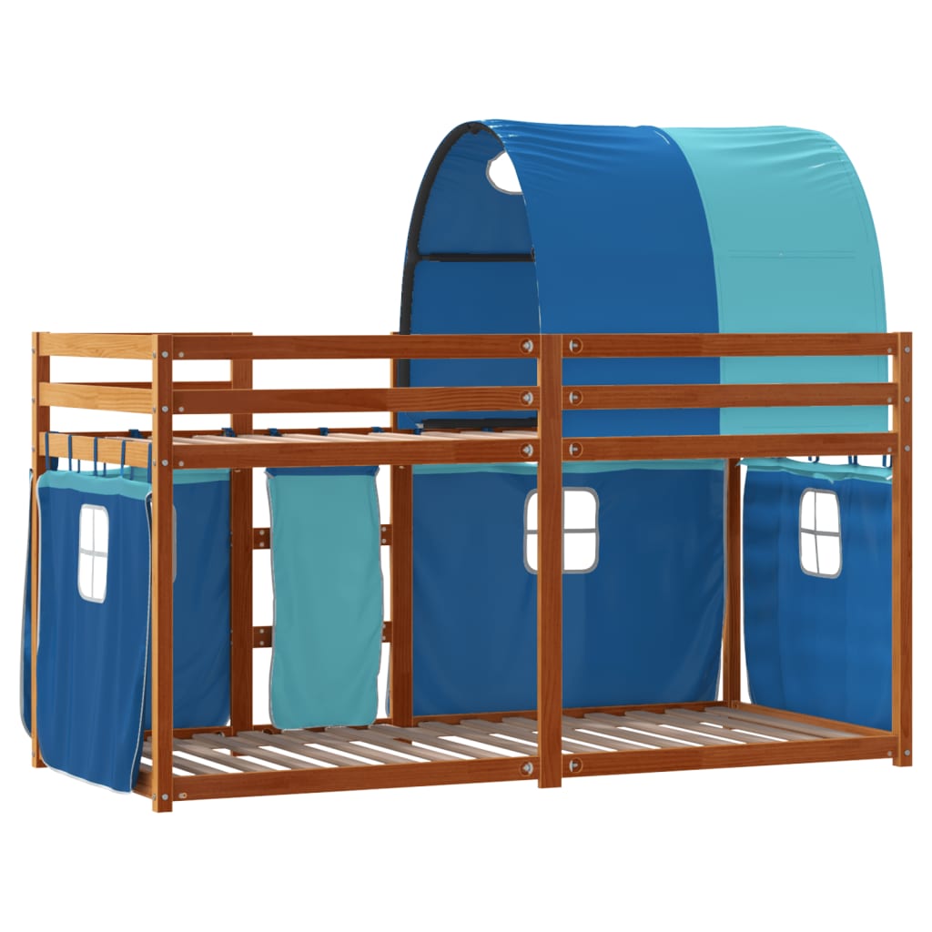 vidaXL Bunk Bed without Mattress Blue 80x200 cm Solid Wood Pine