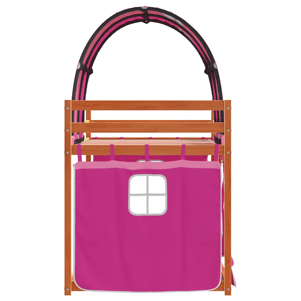 Bunk Bed without Mattress Pink 80x200 cm Solid Wood Pine