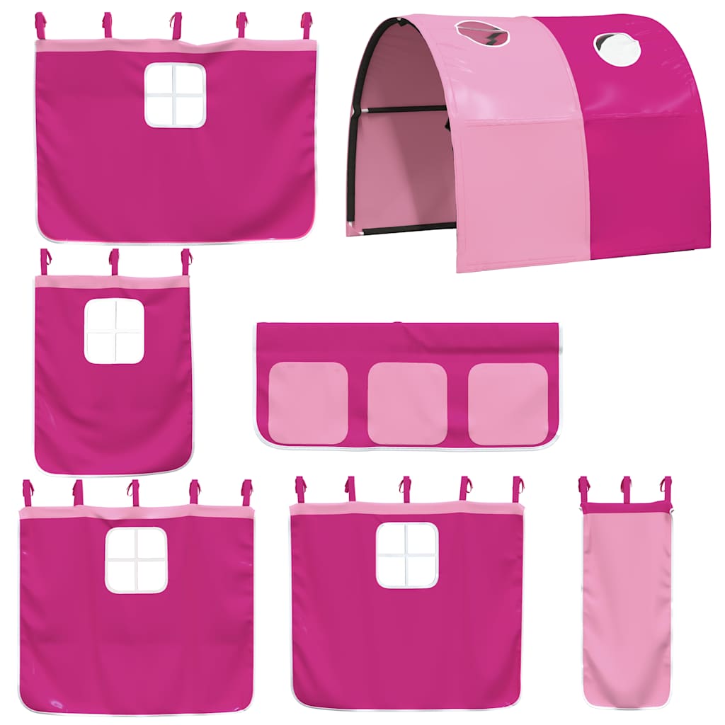 Bunk Bed without Mattress Pink 80x200 cm Solid Wood Pine