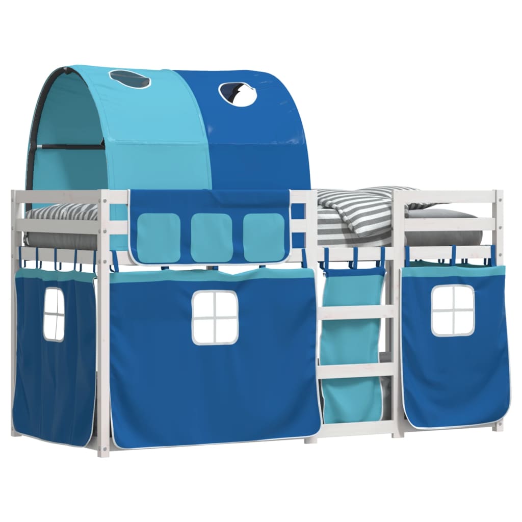 vidaXL Bunk Bed without Mattress Blue 90x200 cm Solid Wood Pine