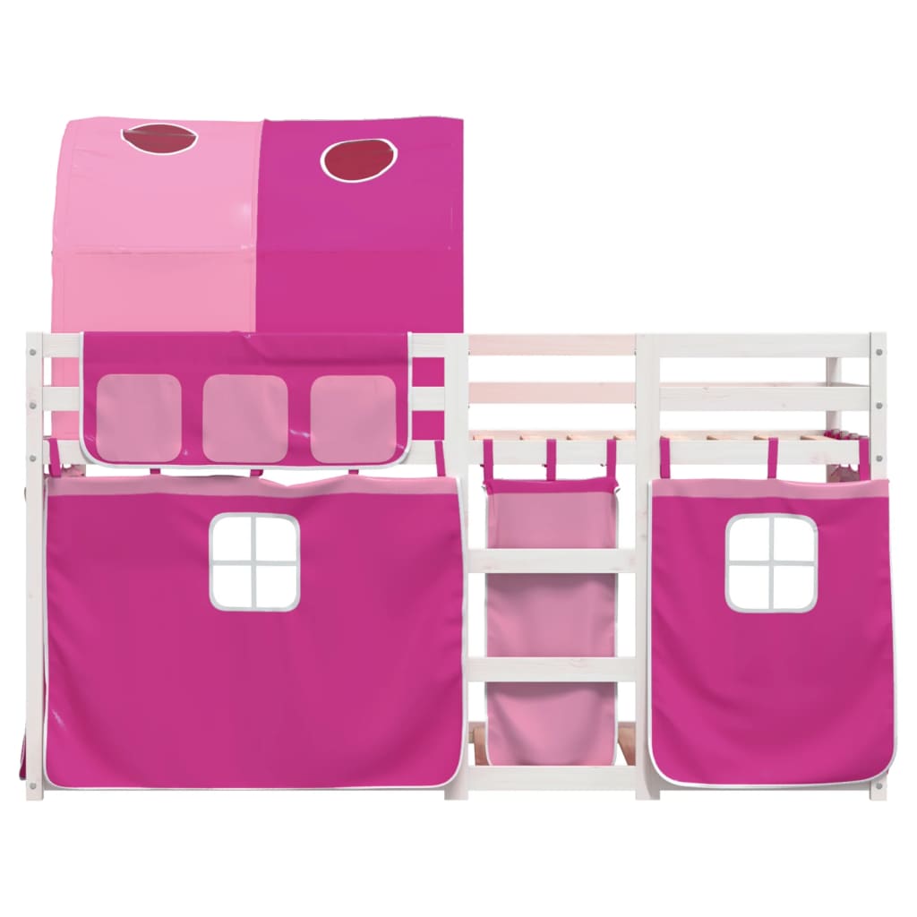 vidaXL Bunk Bed without Mattress Pink 90x200 cm Solid Wood Pine