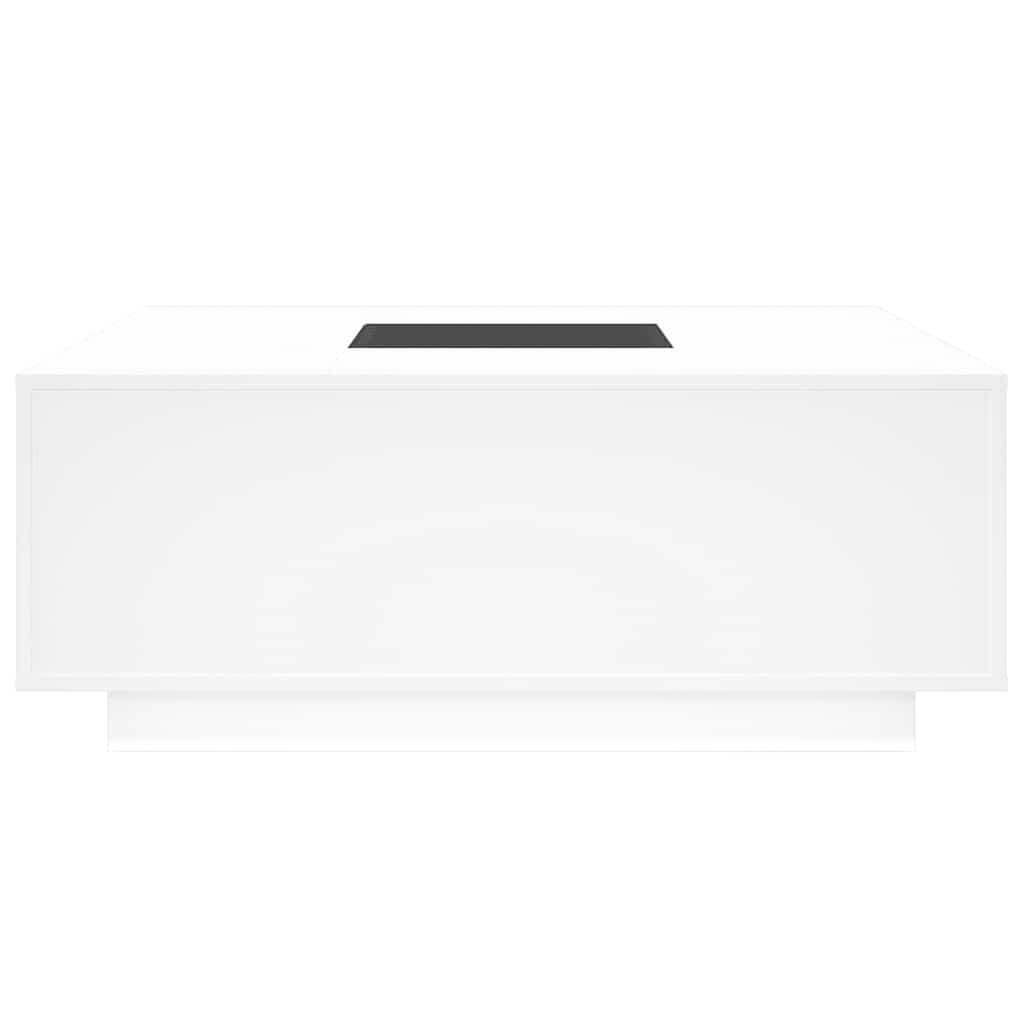 Coffee Table with Infinity LED White 100x100x40 cm