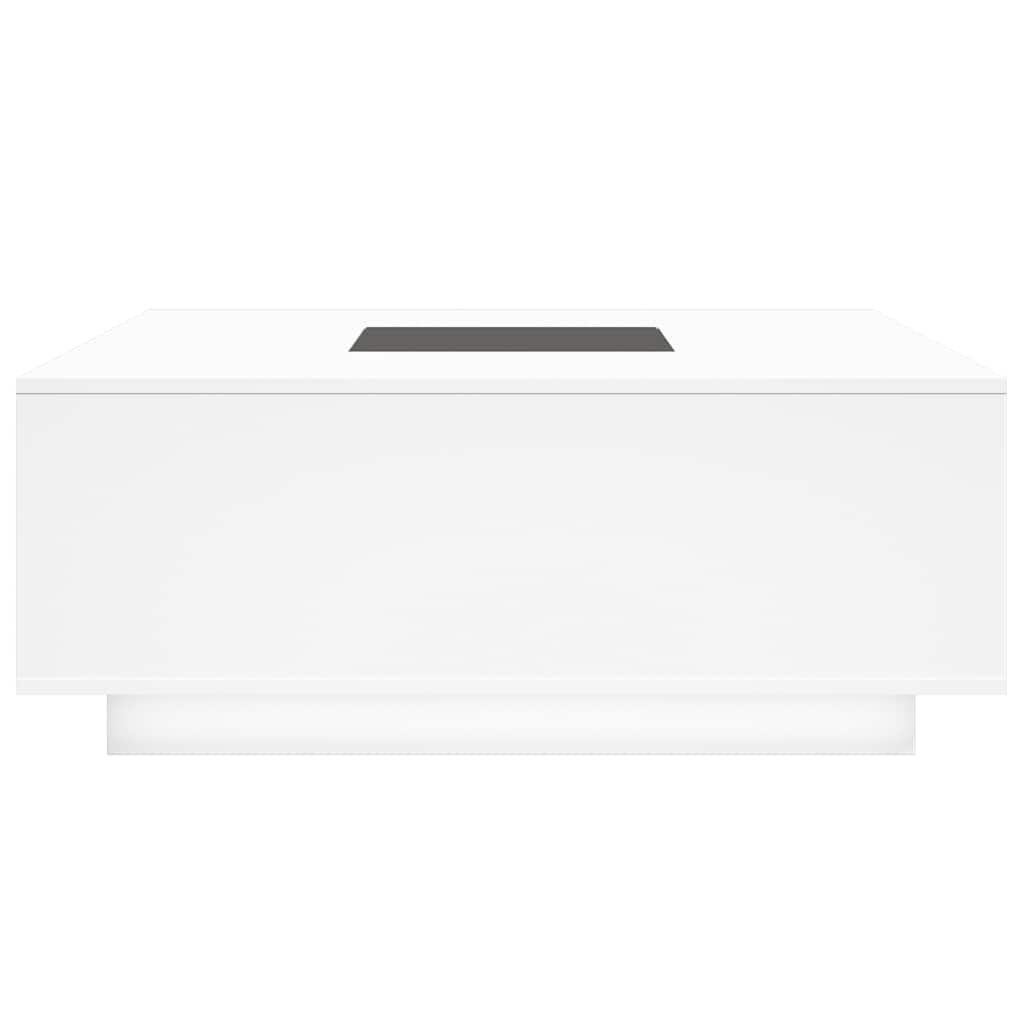 Coffee Table with Infinity LED White 100x100x40 cm