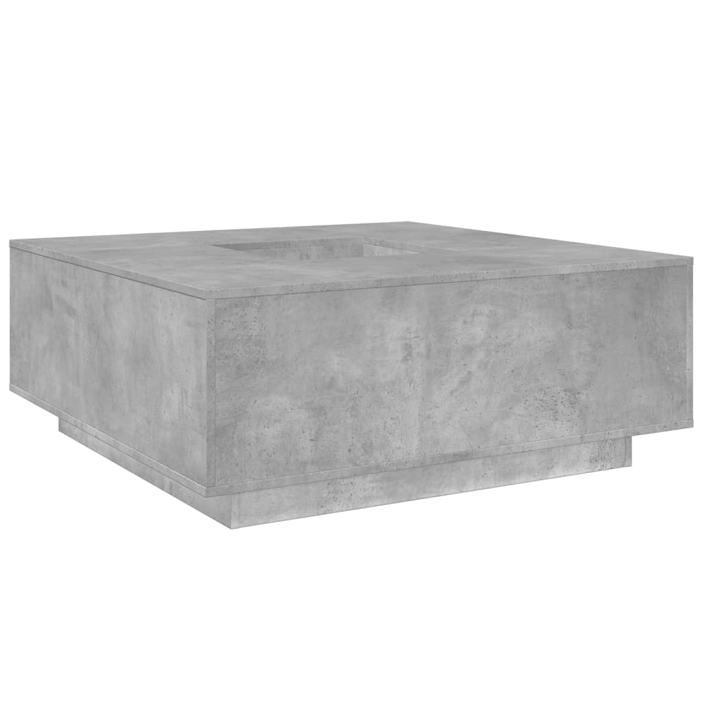 Coffee Table Concrete Grey 100x100x40 cm Engineered Wood