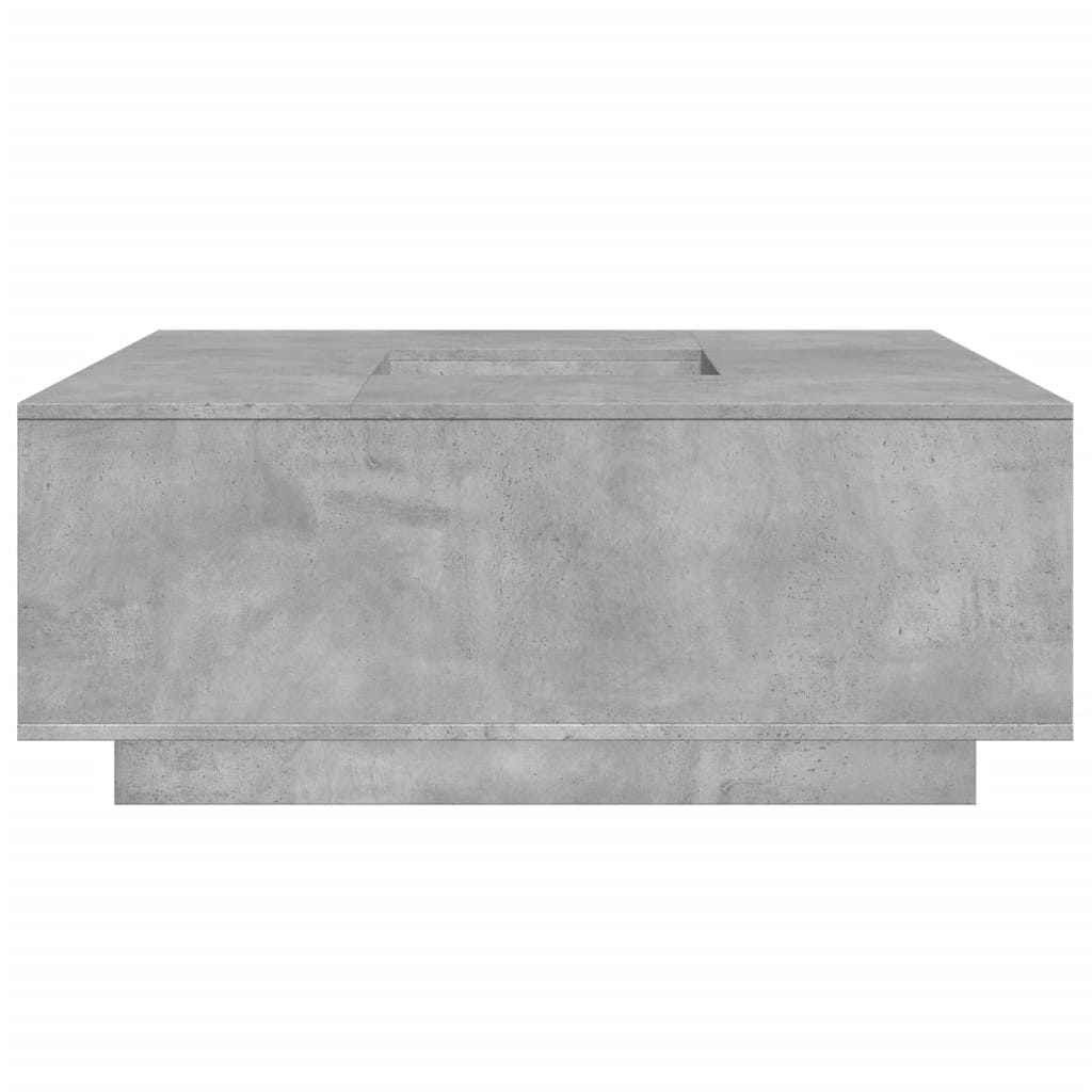 Coffee Table Concrete Grey 100x100x40 cm Engineered Wood