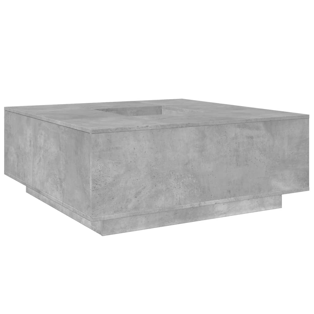 Coffee Table Concrete Grey 100x100x40 cm Engineered Wood