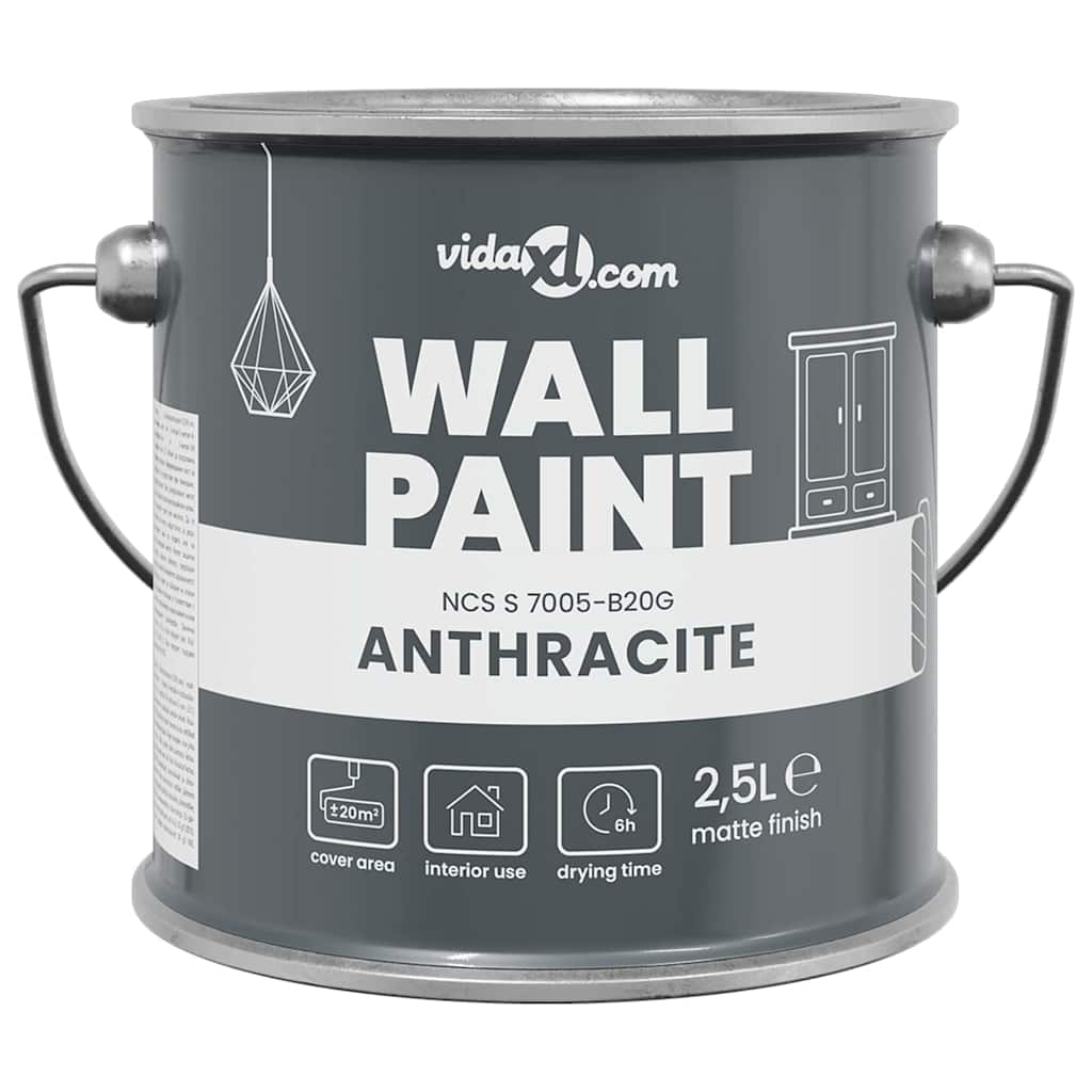 Wall Paint Grey 2.5 L Wall Print