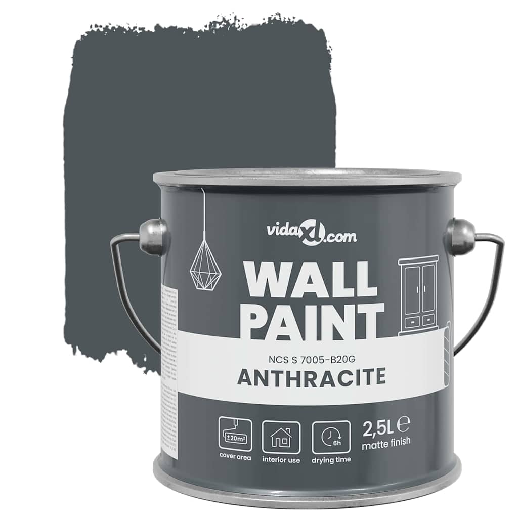 Wall Paint Grey 2.5 L Wall Print