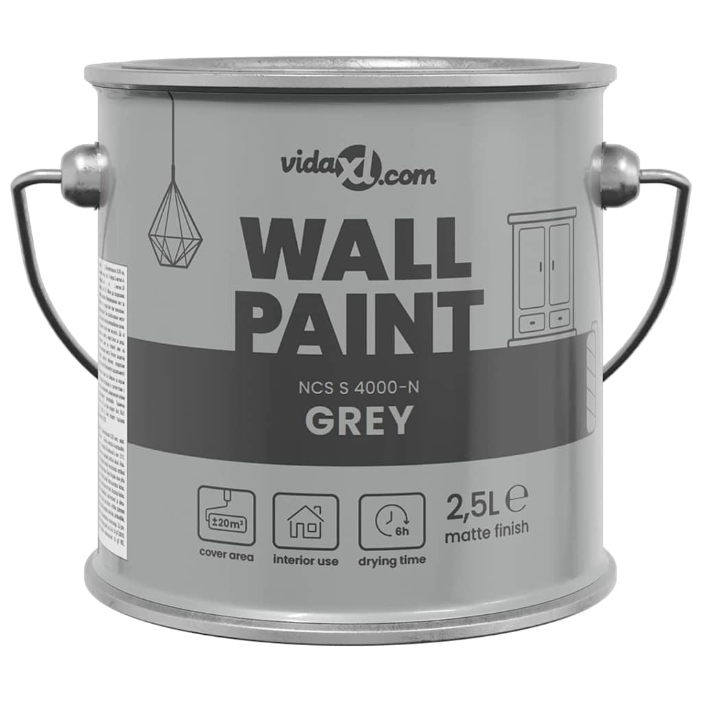 Wall Paint Grey 2.5 L Wall Print