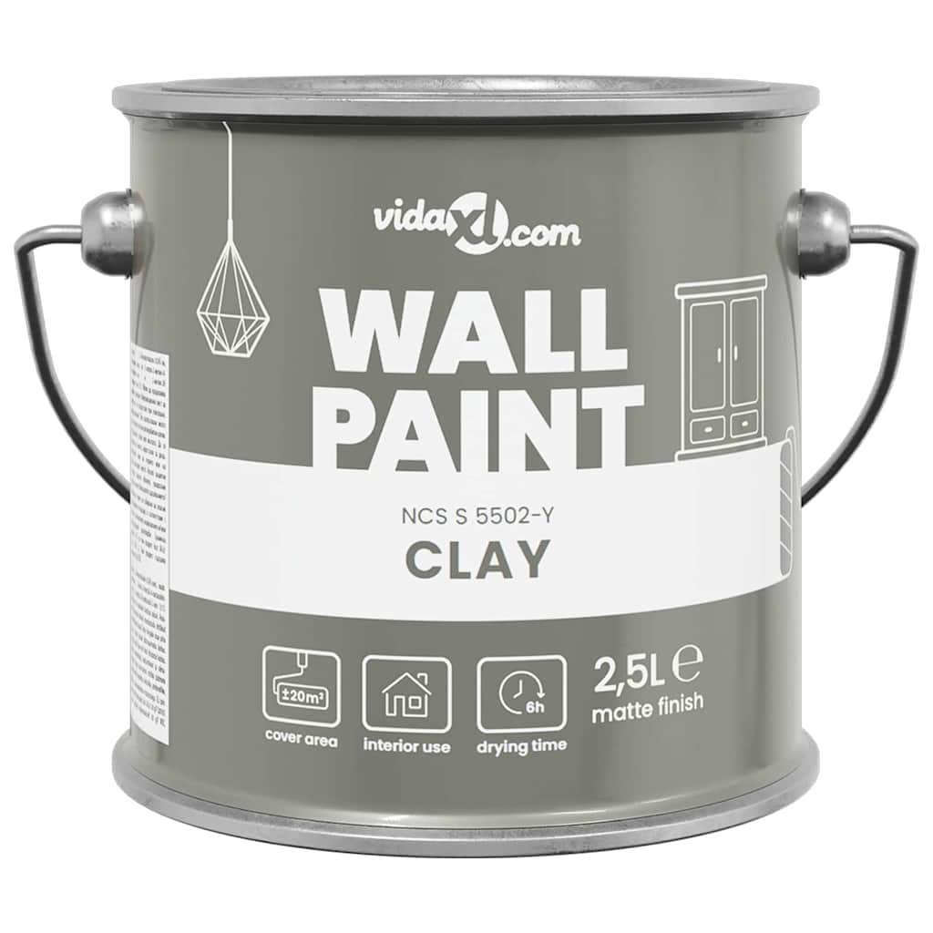 Wall Paint Grey 2.5 L Wall Print