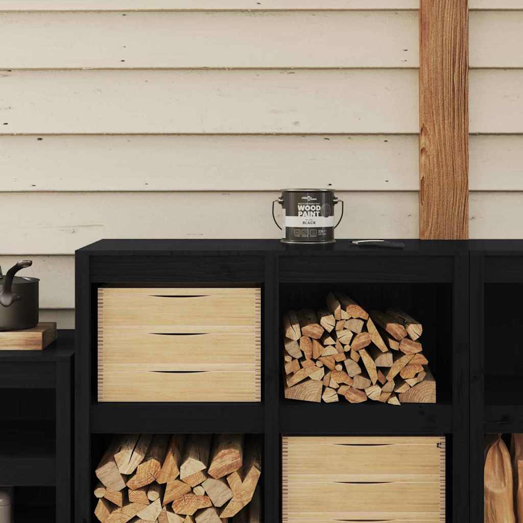 Wood Paint Black 2.5 L Wall Print