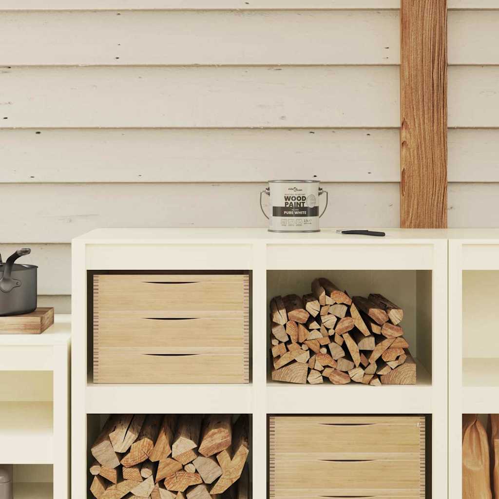 Wood Paint White 2.5 L Wall Print