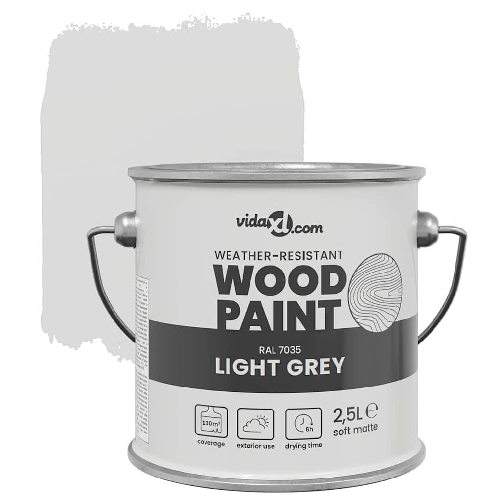 Wood Paint Grey 2.5 L Wall Print