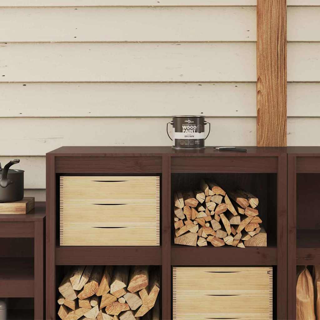 Wood Paint Brown 2.5 L Wall Print