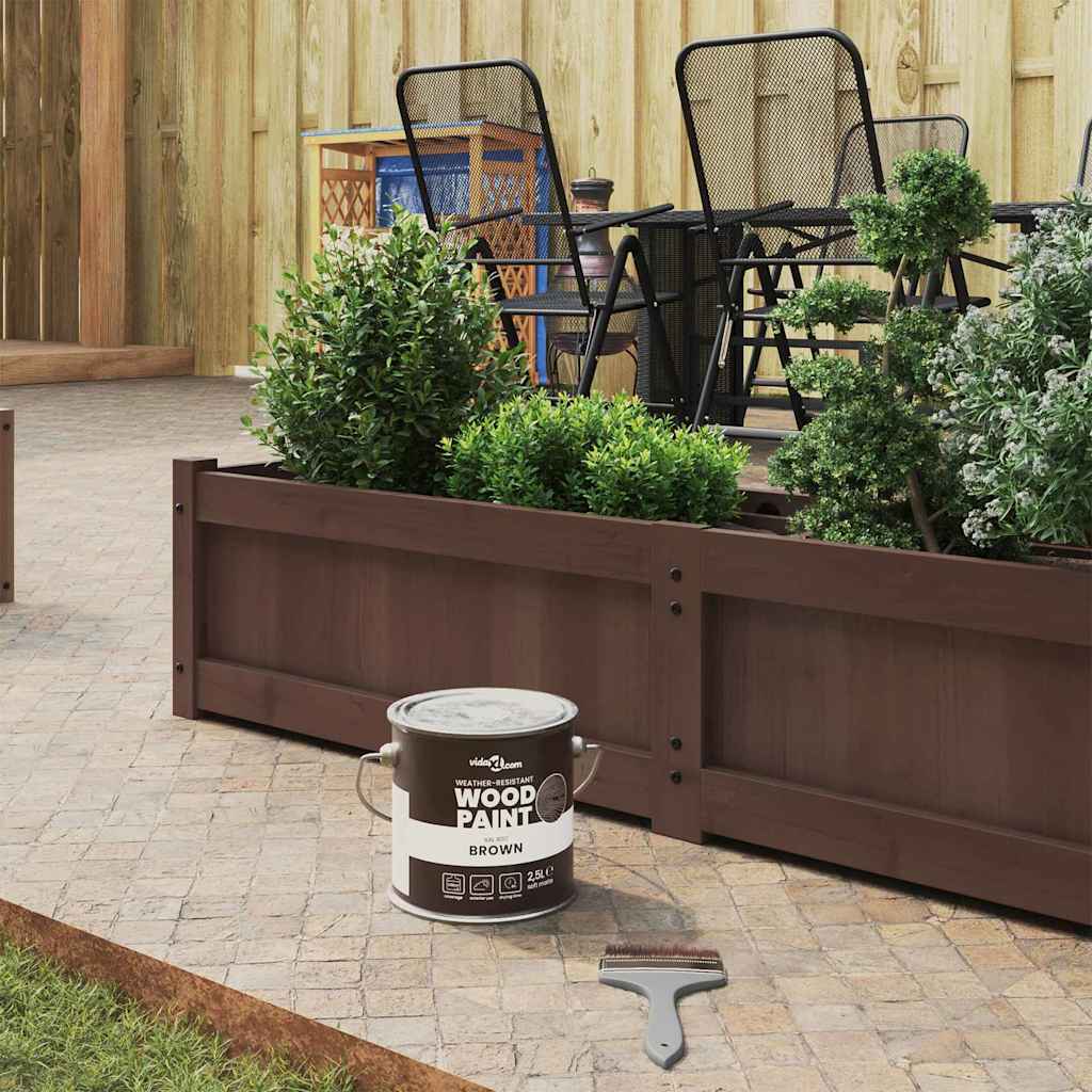 Wood Paint Brown 2.5 L Wall Print