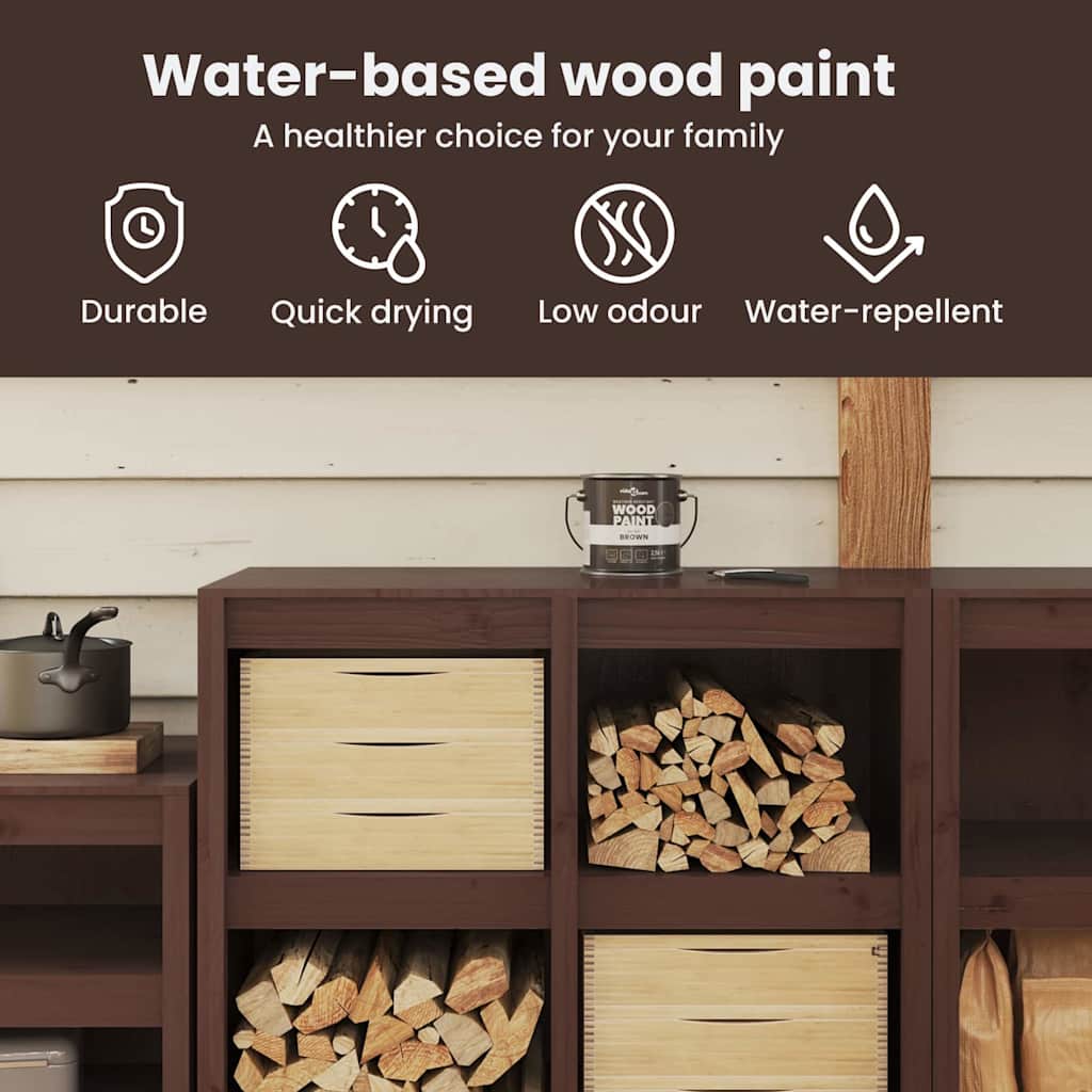 Wood Paint Green 2.5 L Wall Print