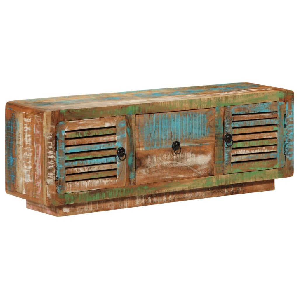 vidaXL TV Cabinet 110x30x40 cm Solid Wood Reclaimed