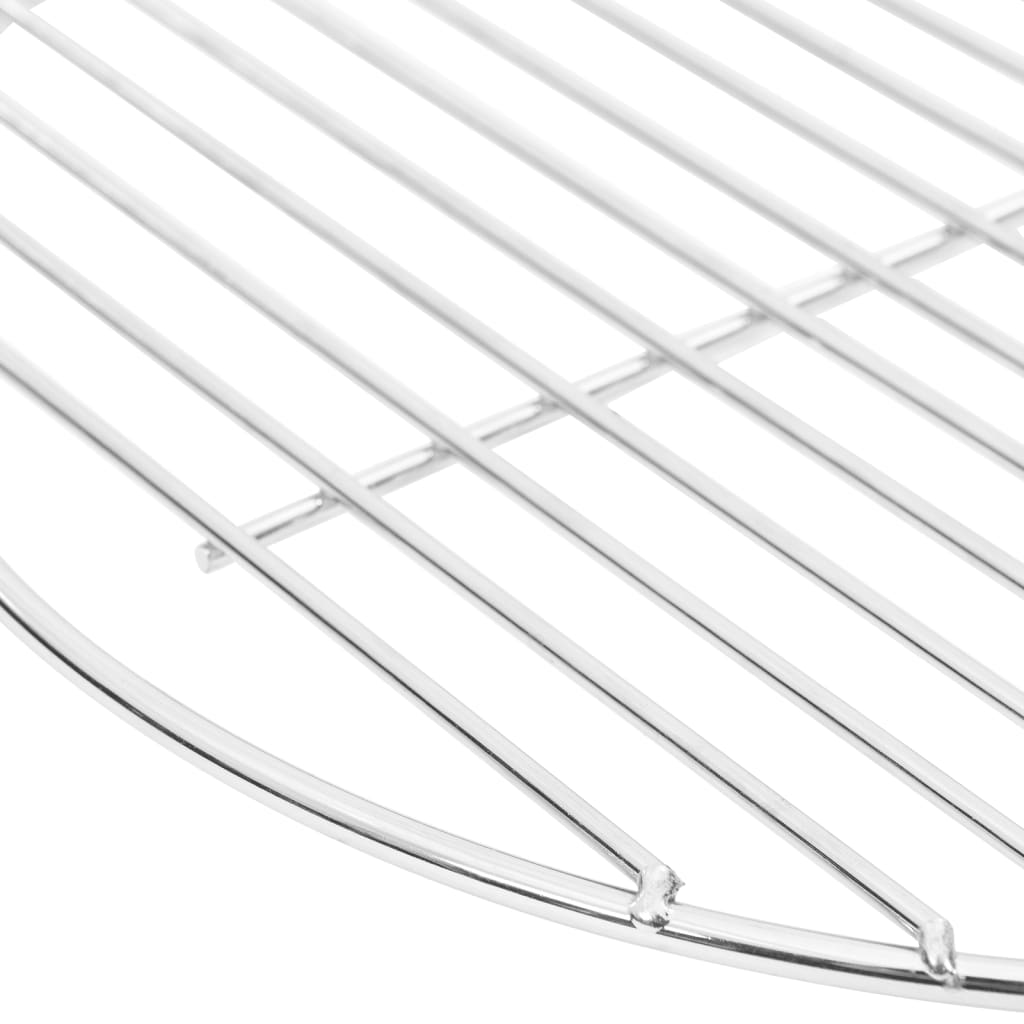 vidaXL BBQ Grill Grate Round Ø34.5 cm 304 Stainless Steel