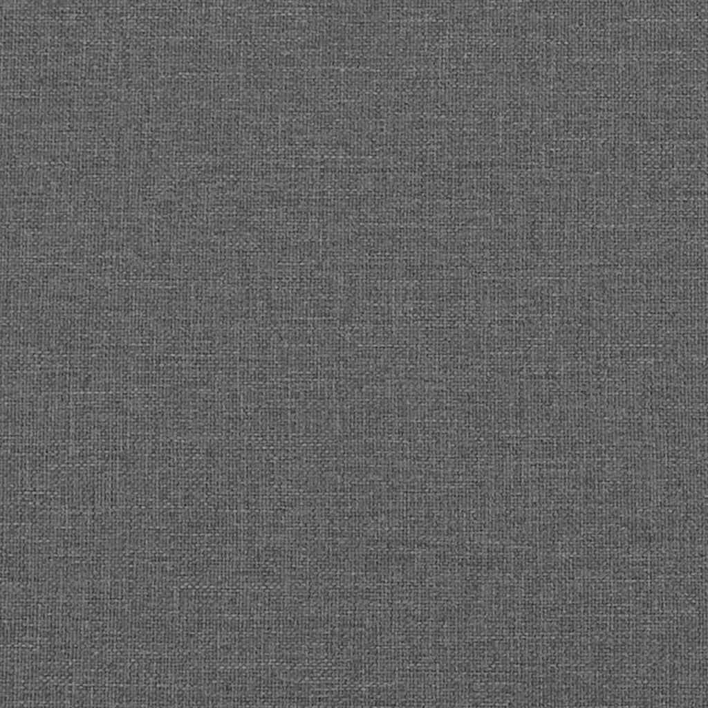 Bed Frame without Mattress Dark Grey Super King Fabric