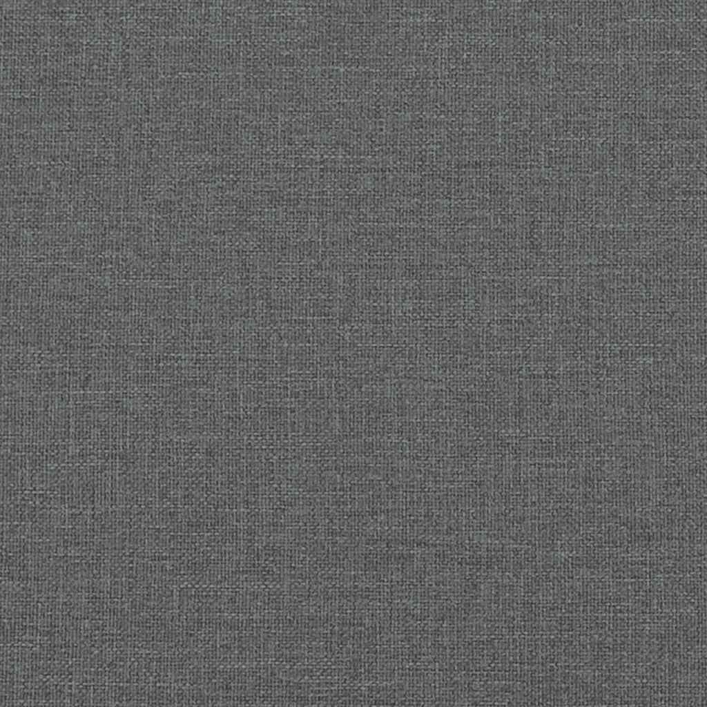 Bed Frame without Mattress Dark Grey Single Fabric