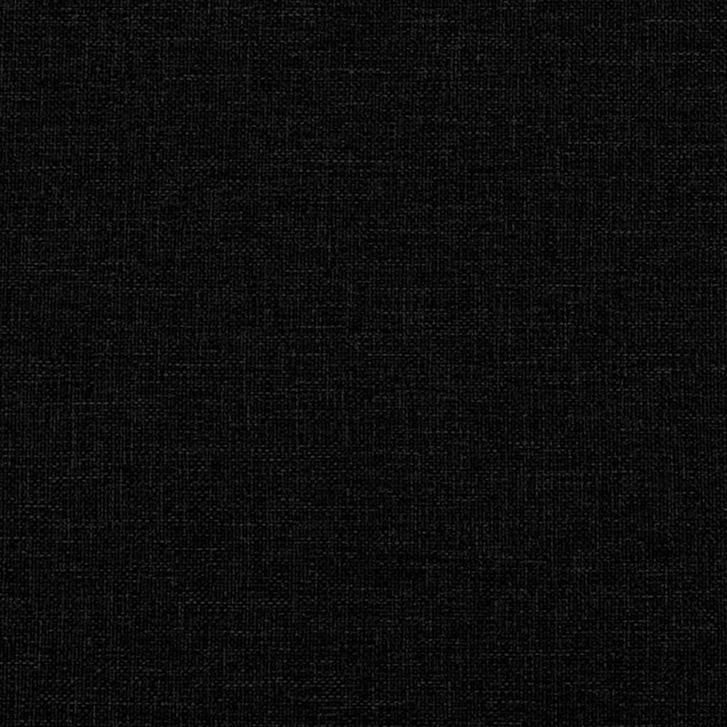 Bed Frame without Mattress Black Single Fabric