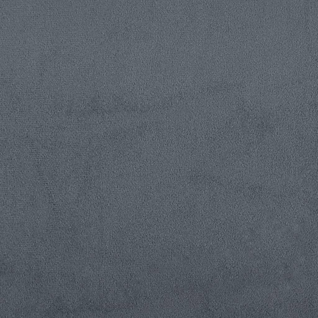Bed Frame without Mattress Dark Grey Single Velvet