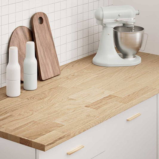 vidaXL Kitchen Worktop 140x63.5x2.7 cm Solid Wood Oak Rectangular