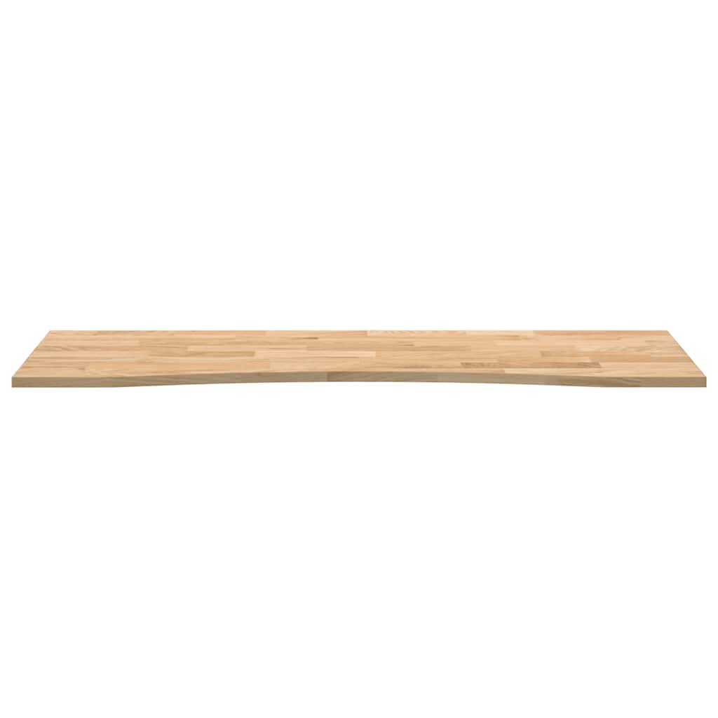 vidaXL Desk Top Untreated 160x50x2.5 cm Solid Wood Oak Rectangular