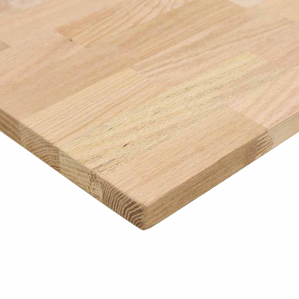 vidaXL Desk Top Untreated 120x60x2.5 cm Solid Wood Oak Rectangular