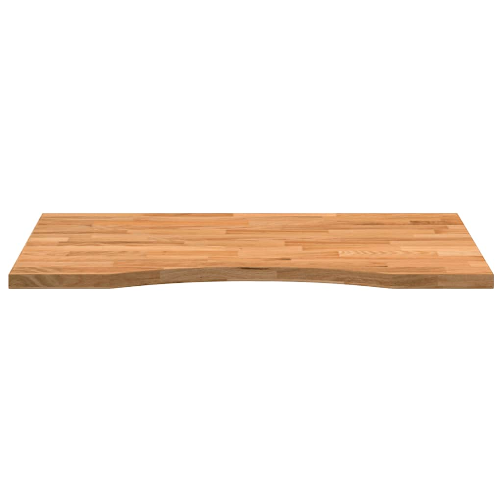 vidaXL Desk Top Light Brown 80x60x2.5 cm Solid Wood Oak Rectangular