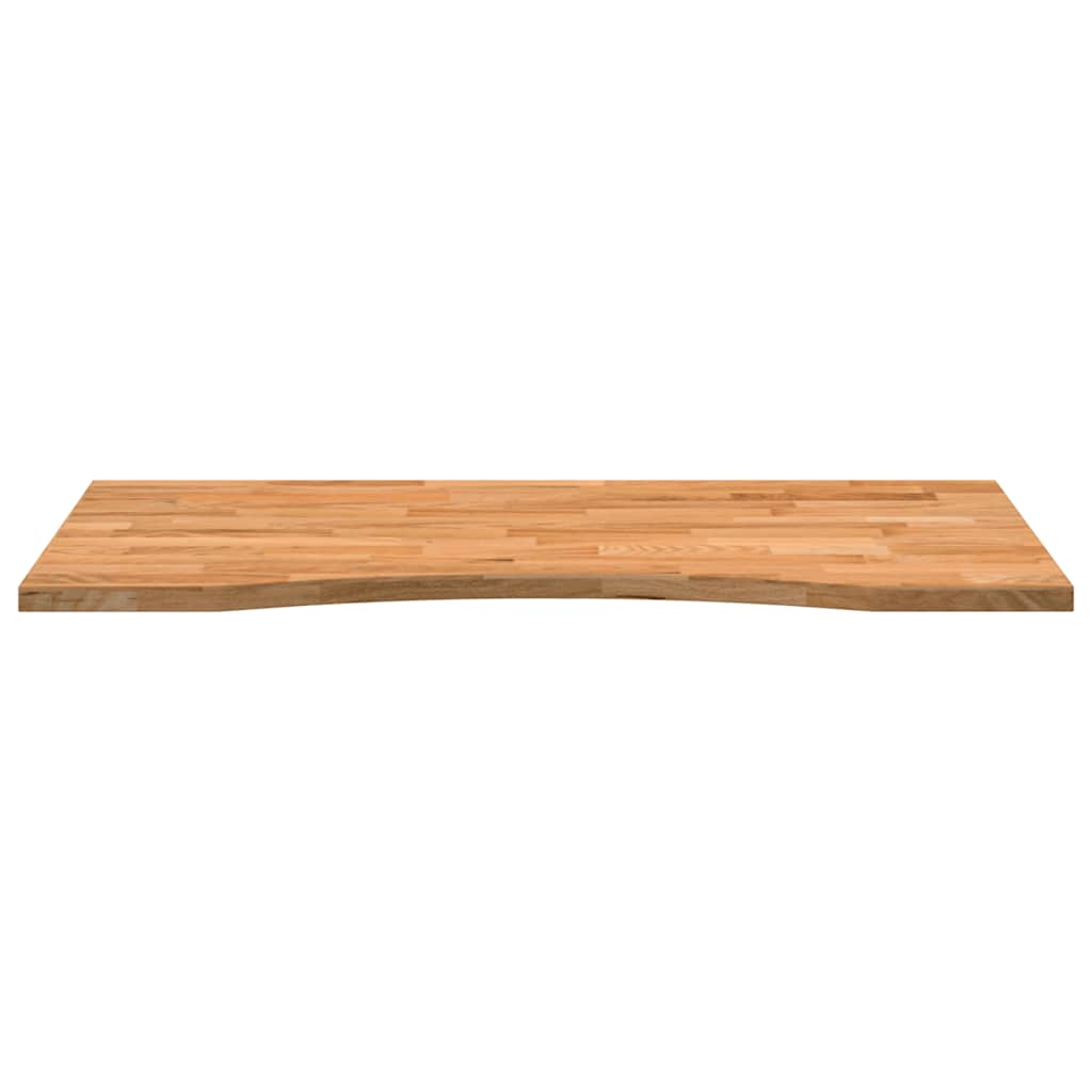 vidaXL Desk Top Light Brown 100x60x2.5 cm Solid Wood Oak Rectangular