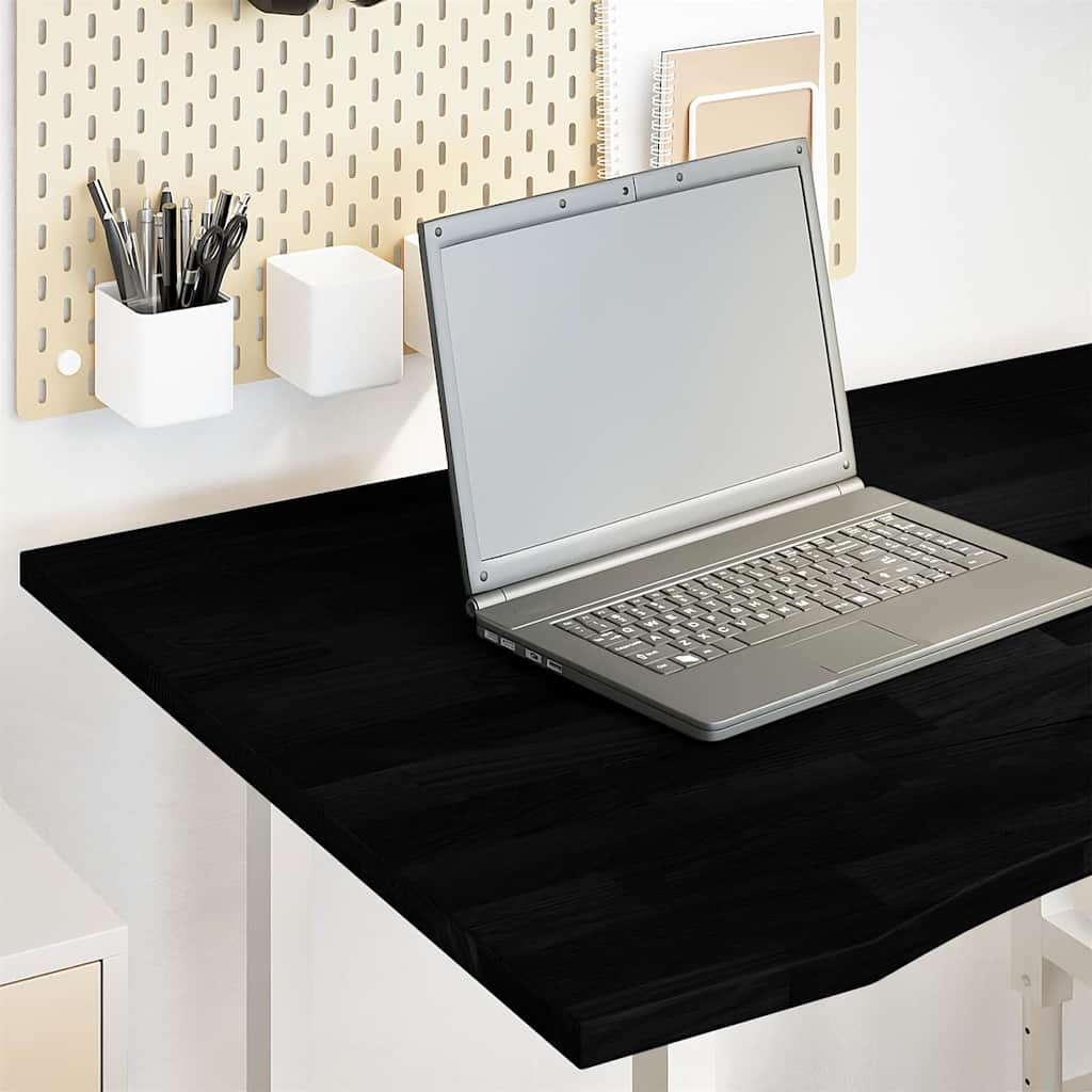 vidaXL Desk Top Dark Brown 100x80x2.5 cm Solid Wood Oak Rectangular