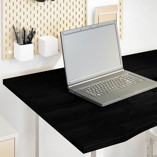 vidaXL Desk Top Dark Brown 100x80x2.5 cm Solid Wood Oak Rectangular