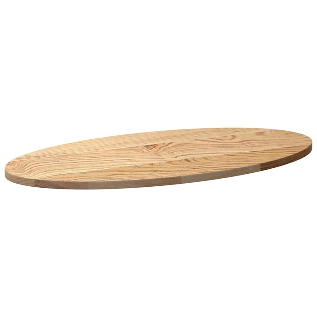 vidaXL Table Top 80x40x2 cm Solid Wood Oak Oval