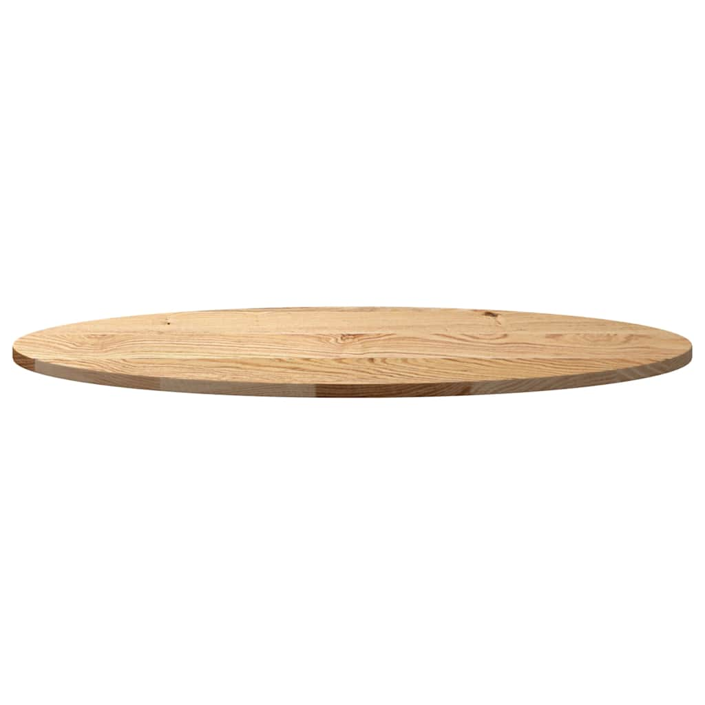 vidaXL Table Top 100x50x2 cm Solid Wood Oak Oval