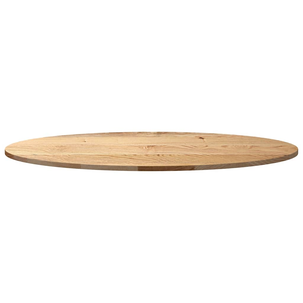 vidaXL Table Top 120x60x2 cm Solid Wood Oak Oval