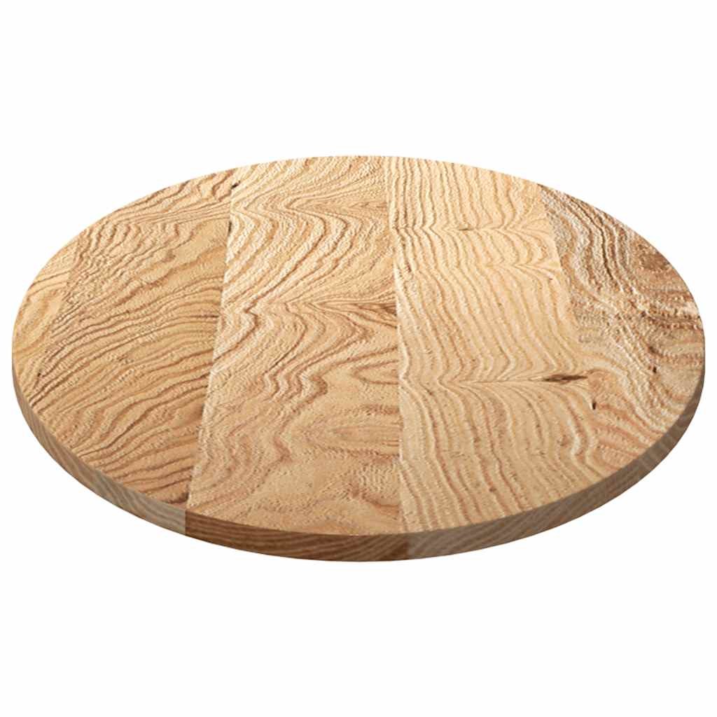 vidaXL Table Top 120x60x2 cm Solid Wood Oak Oval