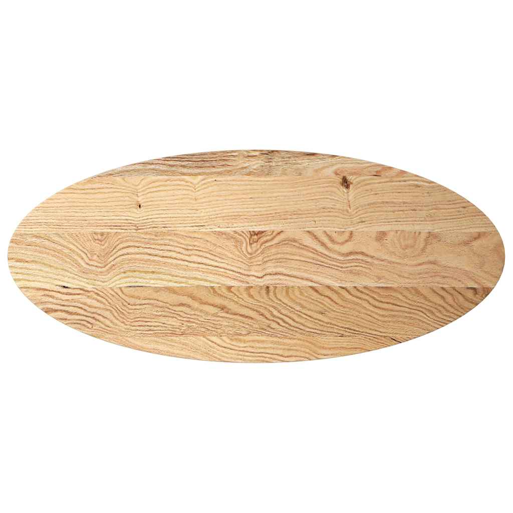 vidaXL Table Top 140x60x2 cm Solid Wood Oak Oval