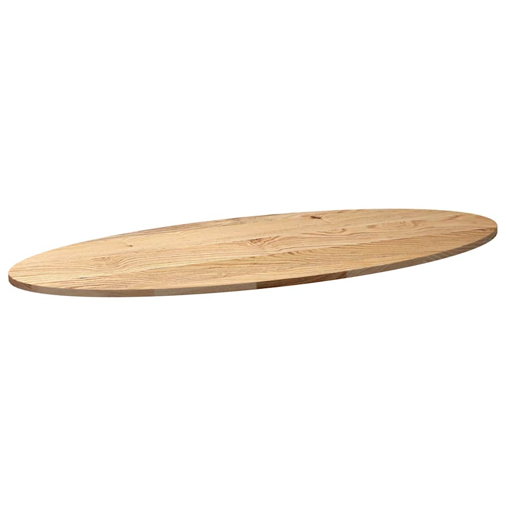 vidaXL Table Top 140x60x2 cm Solid Wood Oak Oval