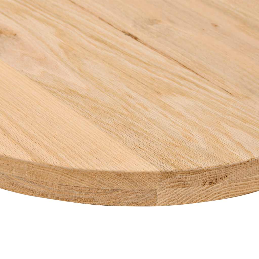 vidaXL Table Top 100x50x4 cm Solid Wood Oak Oval