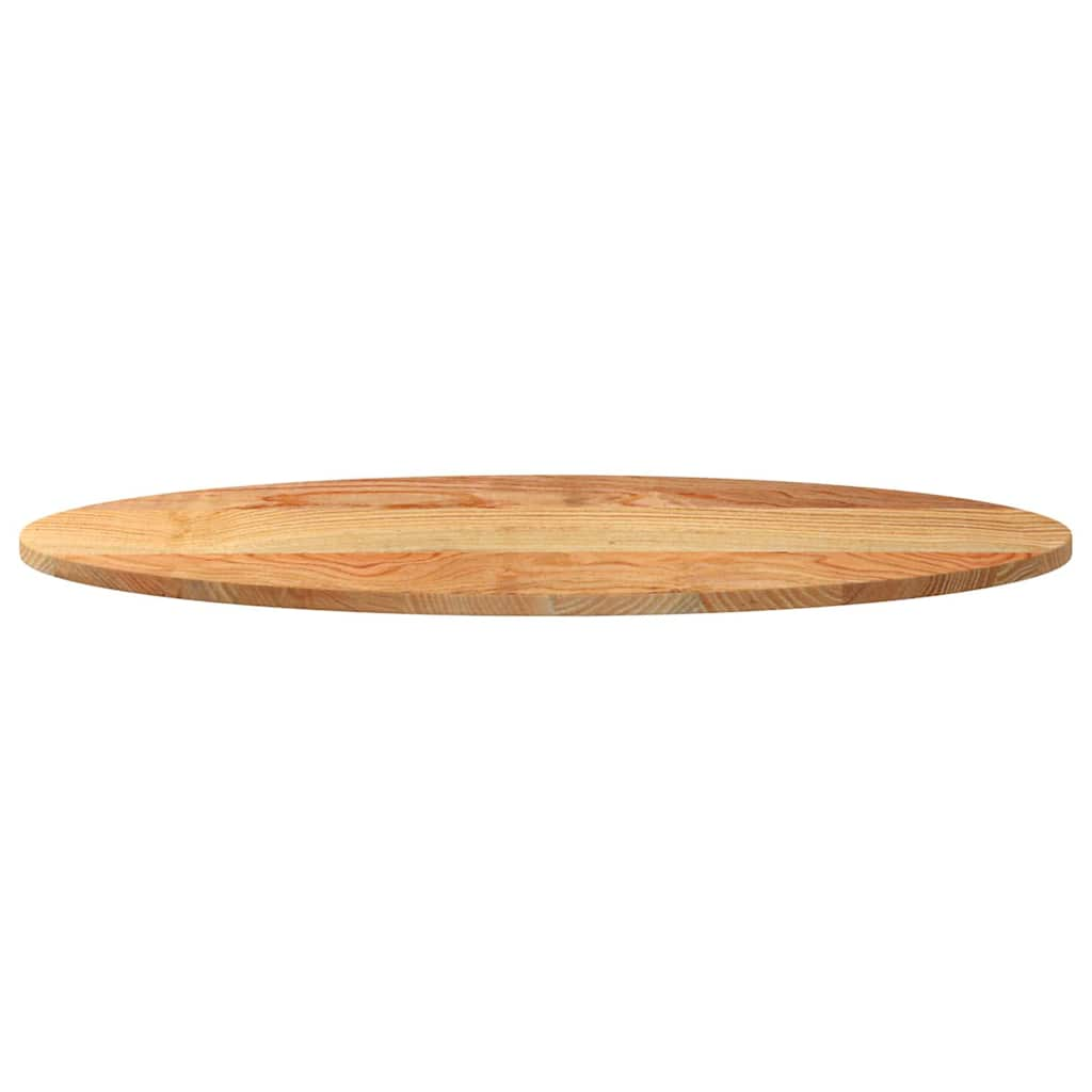 vidaXL Table Top Light Brown 100x50x2 cm Solid Wood Oak Oval