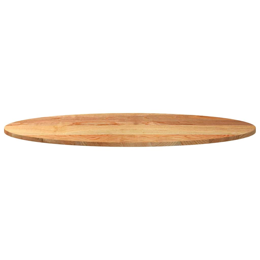 vidaXL Table Top Light Brown 120x60x2 cm Solid Wood Oak Oval