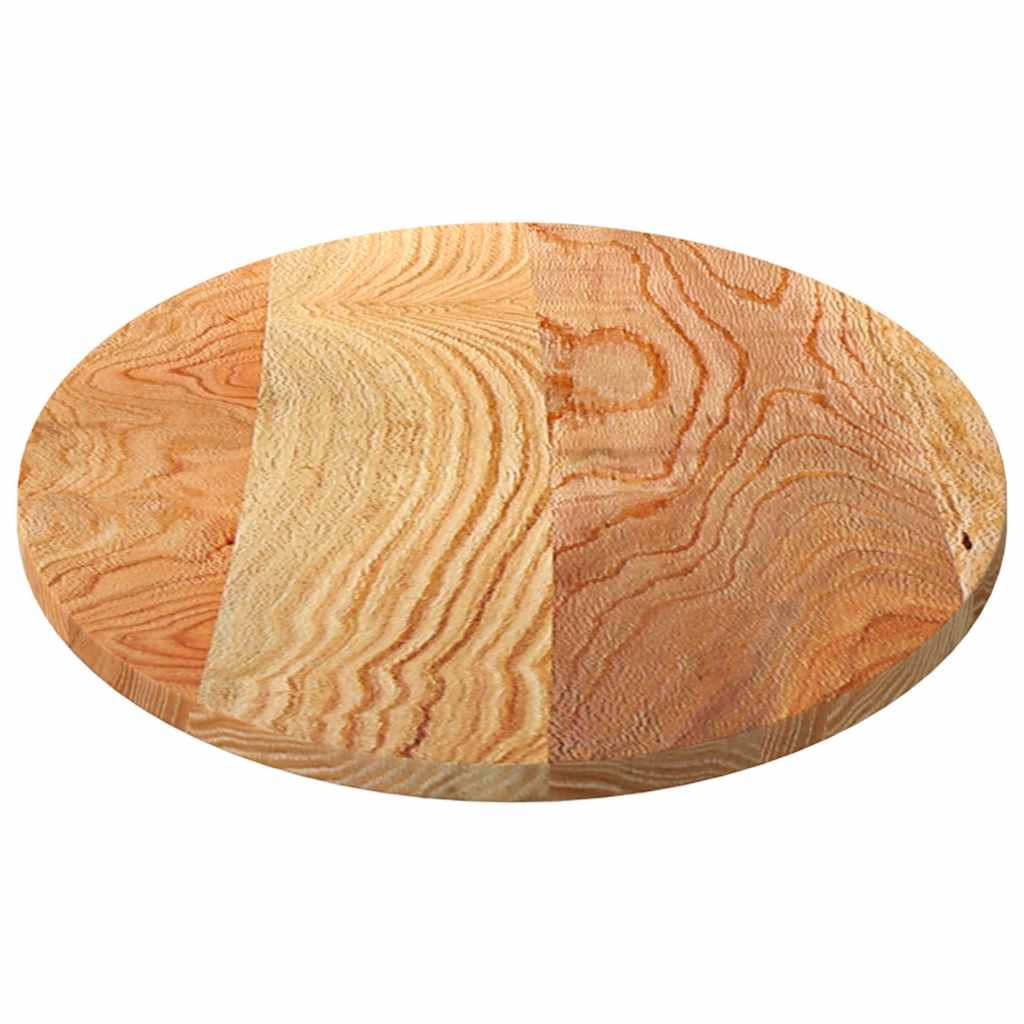 vidaXL Table Top Light Brown 120x60x2 cm Solid Wood Oak Oval