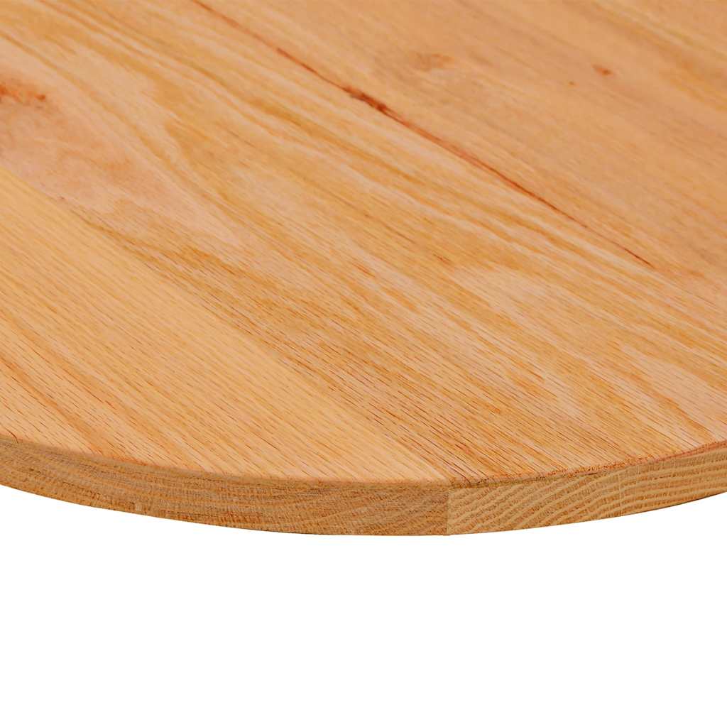 vidaXL Table Top Light Brown 120x60x2 cm Solid Wood Oak Oval