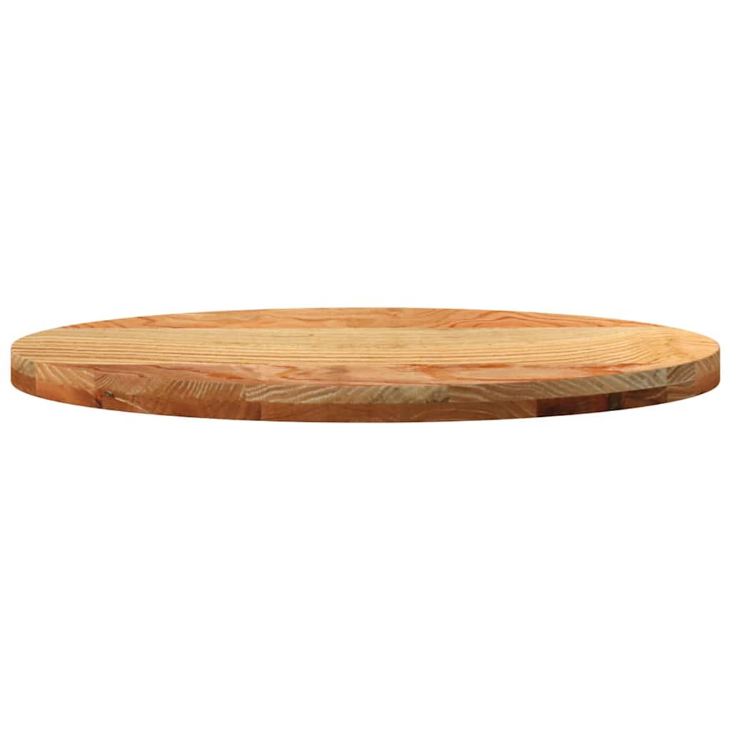 vidaXL Table Top Light Brown 80x40x4 cm Solid Wood Oak Oval